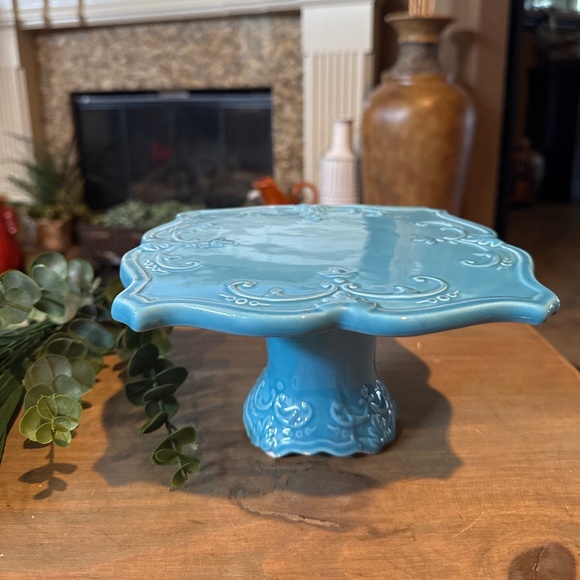 Embossed Rooster Collection - by Sweet Olive Designs - Pedestal Cake Plate - Picture 1 of 7